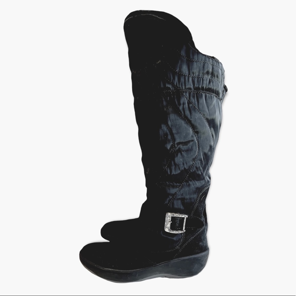 Pajar Natasha Winter Snow Boot Quilted Nylon & Suede Sz EU 37 or US 6.5